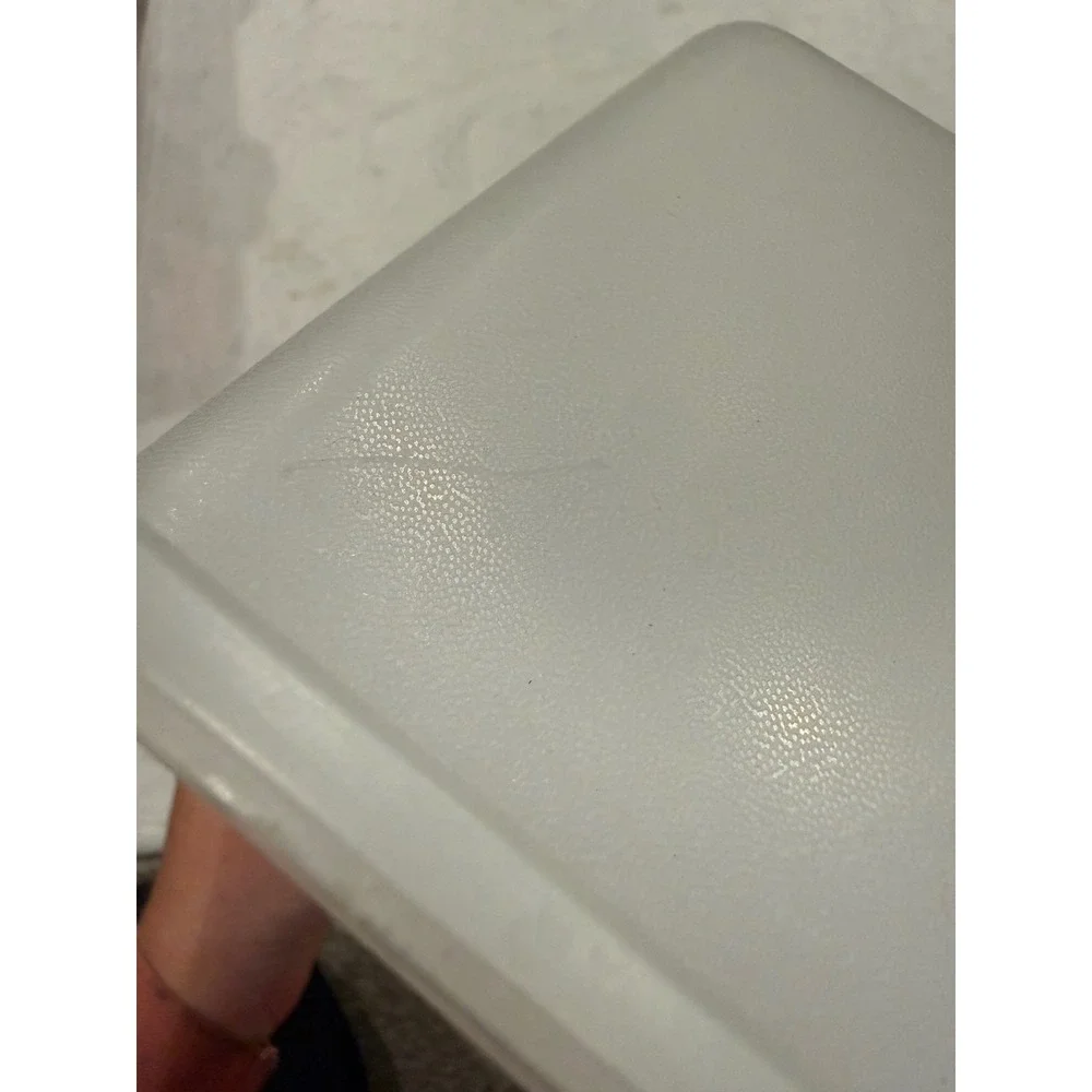 Vintage Tupperware Square Cake Taker 1241-2 Sheer Gold Yellow Food Storage Box